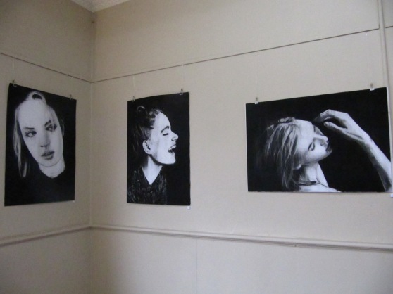 LEft to Right - 'Untitled III', 'Laugh' and 'Untitled IV'